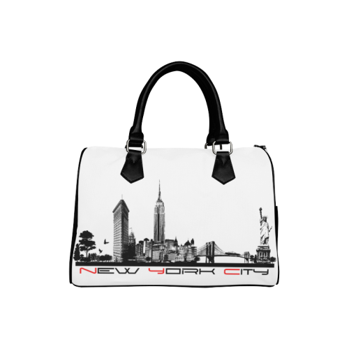 New York City skyline 6 Boston Handbag (Model 1621)