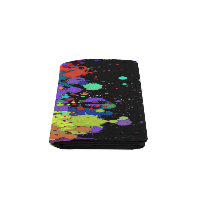 CRAZY multicolored SPLASHES / SPLATTER / SPRINKLE Blanket 50"x60"