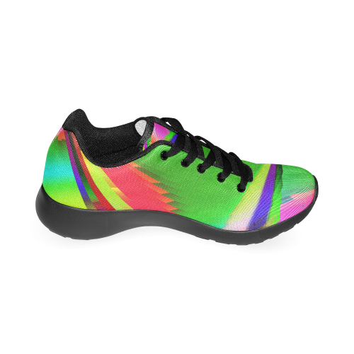 Colorful Abstract Butterfly with Flower Women’s Running Shoes (Model 020)