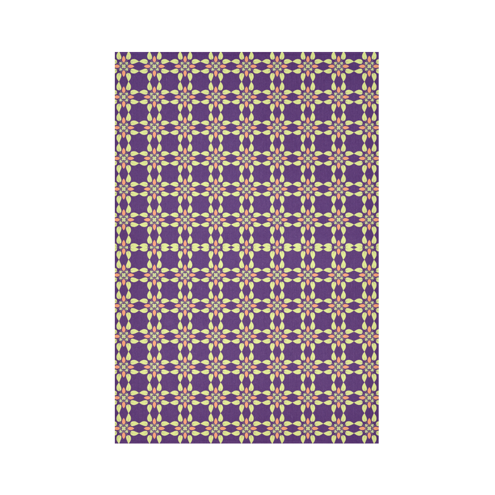 Purple Cotton Linen Wall Tapestry 60"x 90"