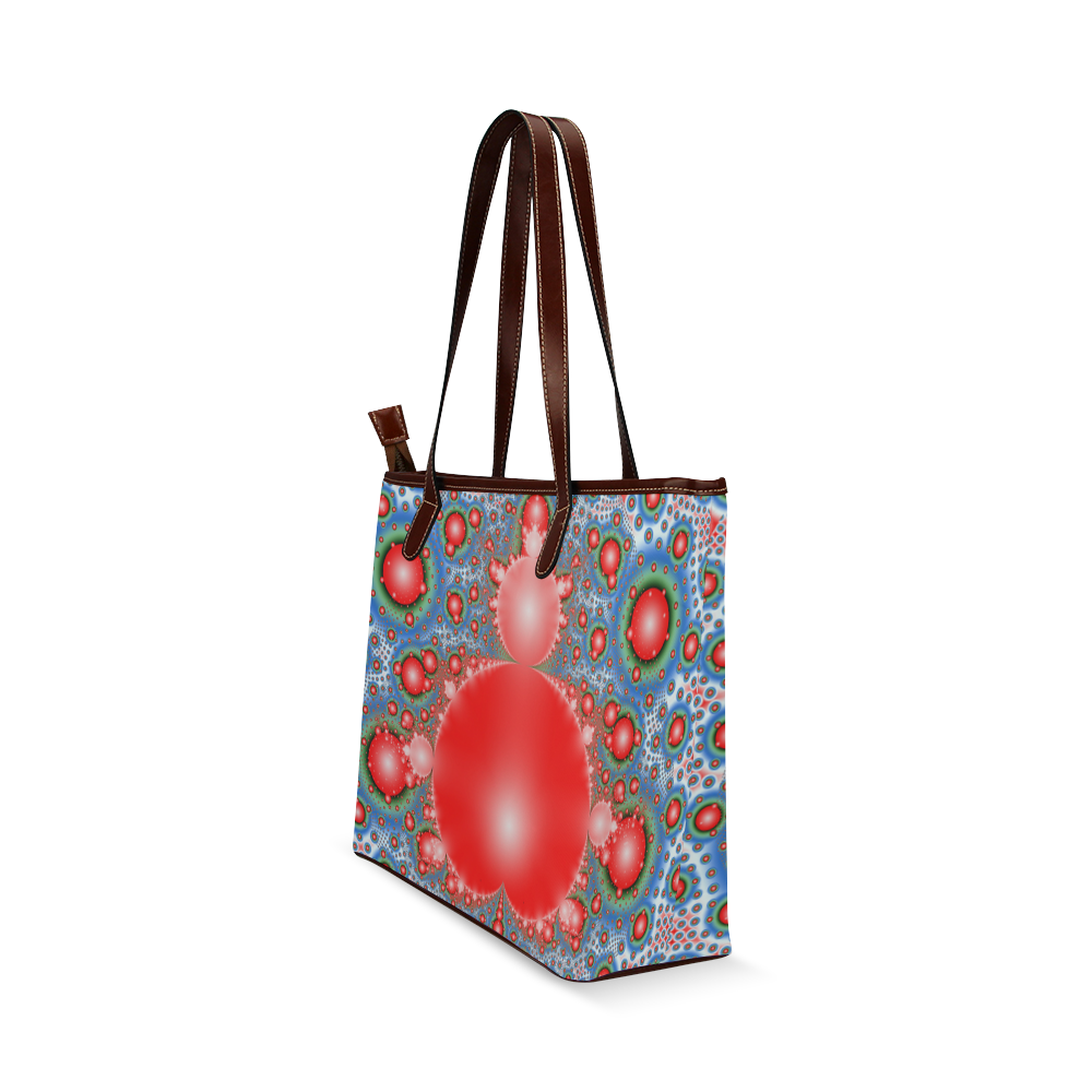 Polka dot - Dot Fractal - funny dots Shoulder Tote Bag (Model 1646)