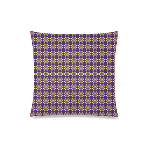 Purple Custom Zippered Pillow Case 20"x20"(Twin Sides)