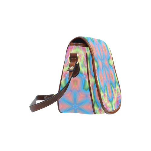 colorful mandala Saddle Bag/Small (Model 1649) Full Customization