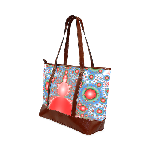 Polka dot - Dot Fractal - funny dots Tote Handbag (Model 1642)