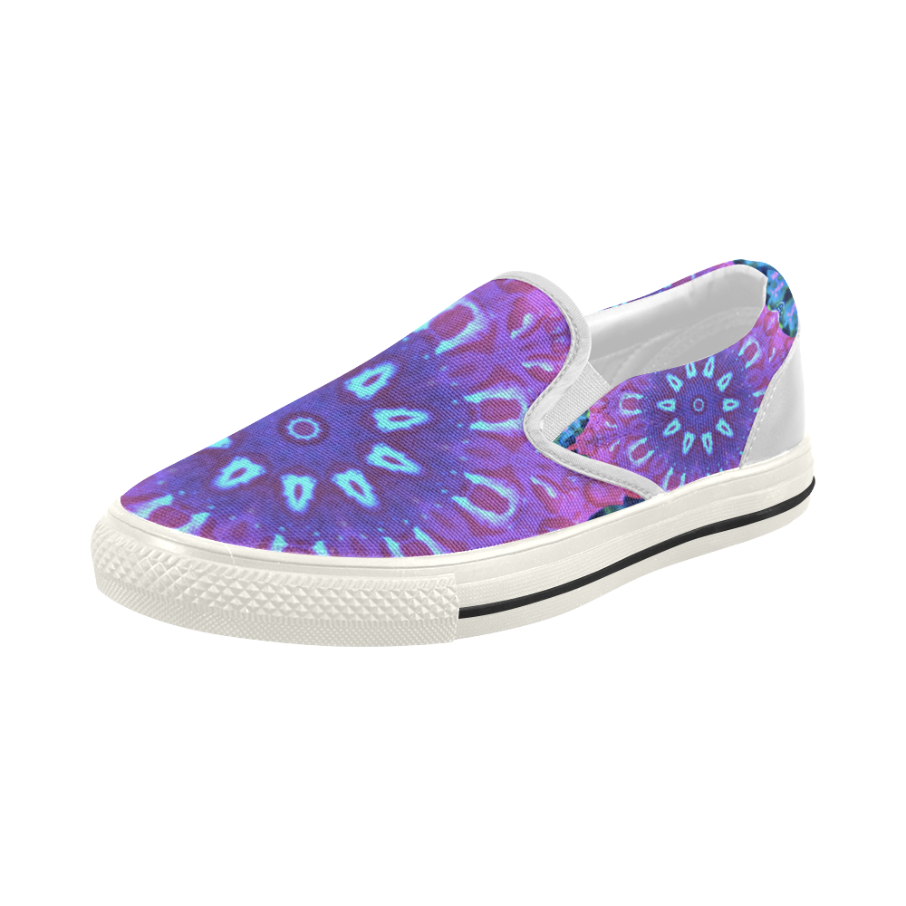 Lavender Dream by Martina Webster Women's Slip-on Canvas Shoes (Model 019)