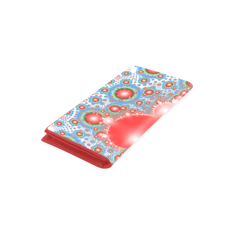 Polka dot - Dot Fractal - funny dots Women's Leather Wallet (Model 1611)