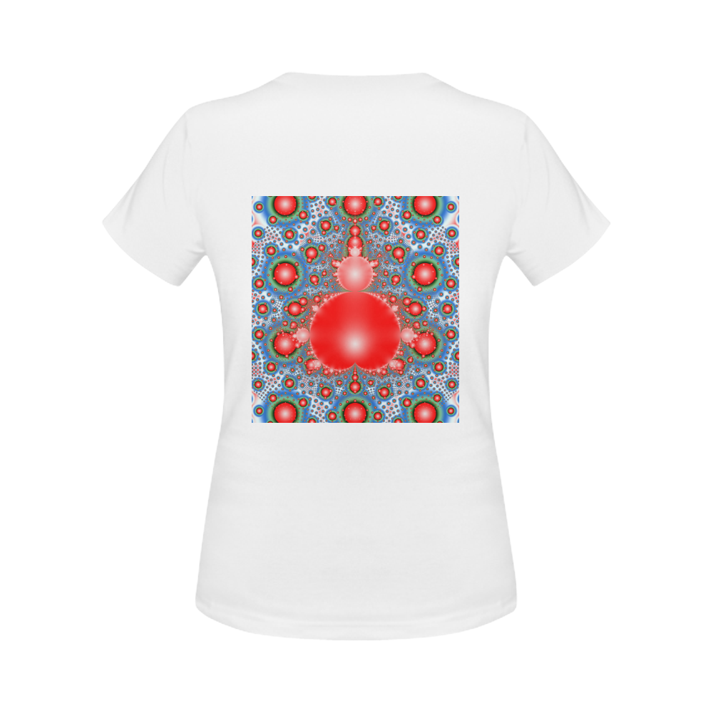 Polka Dot Fractal - funny dots Women's Classic T-Shirt (Model T17）