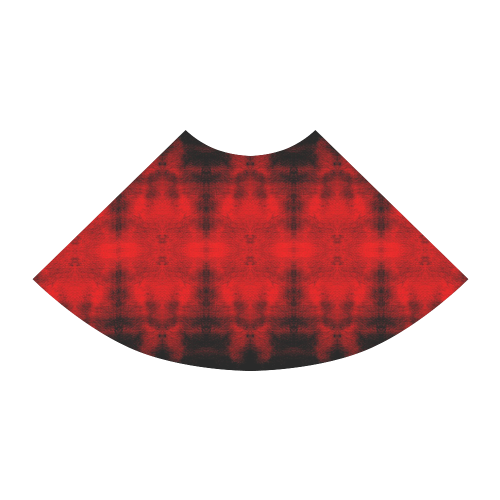 Red Black Gothic Pattern Atalanta Sundress (Model D04)