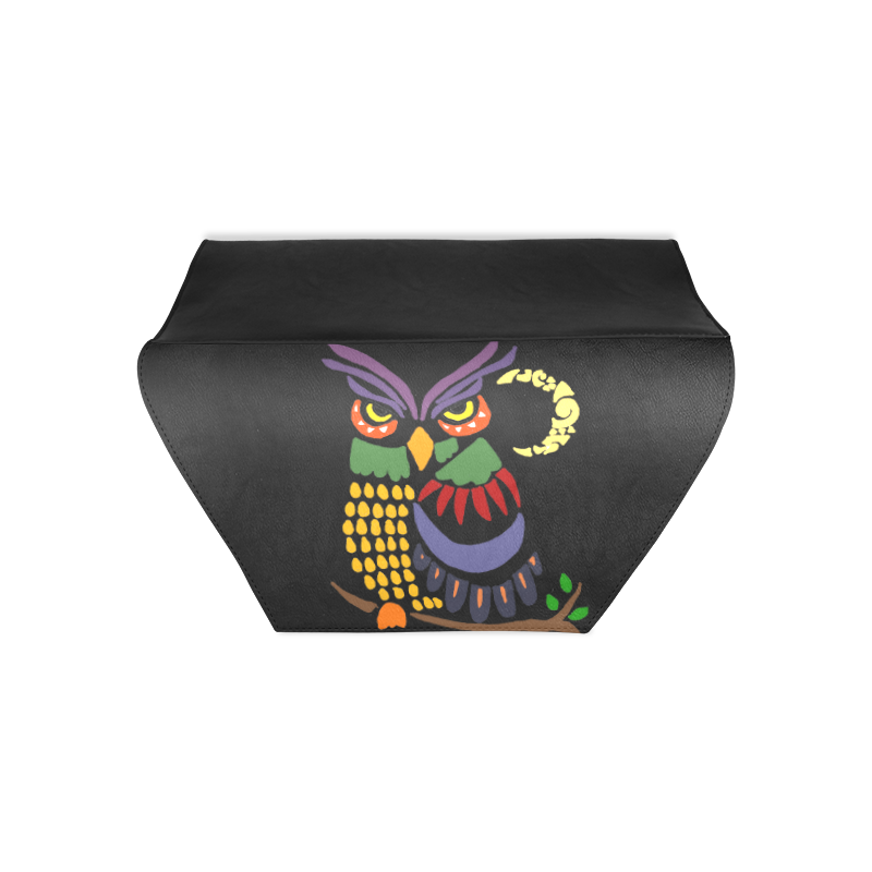 Artistic Owl and Moon Abstract Art Clutch Bag (Model 1630)