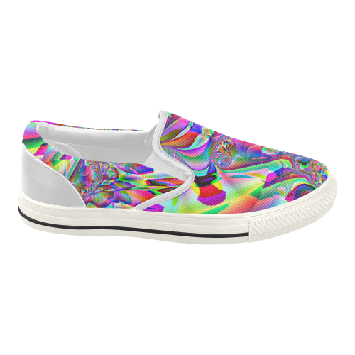 Abstractic by Martina Webster Women's Slip-on Canvas Shoes (Model 019)
