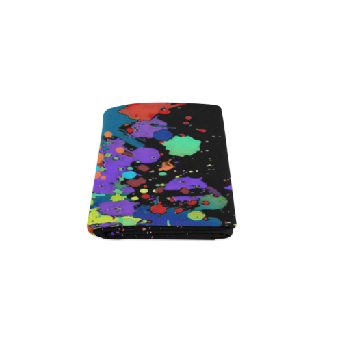 CRAZY multicolored SPLASHES / SPLATTER / SPRINKLE Blanket 40"x50"