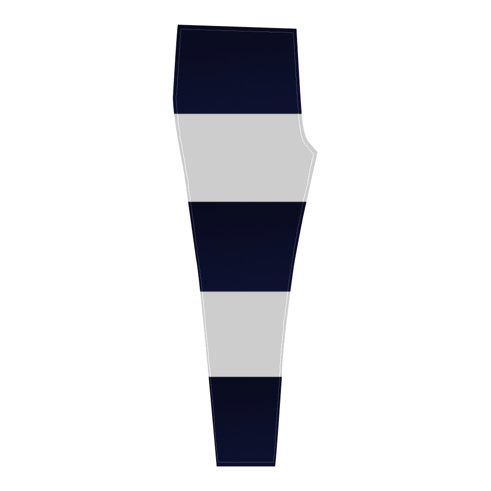 Blue White Stripes Cassandra Women's Leggings (Model L01)