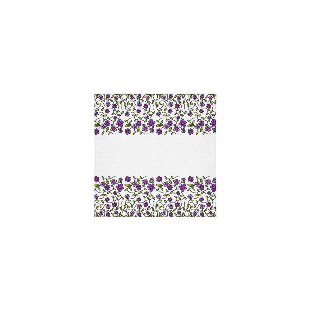 Floral Square Towel 13“x13”