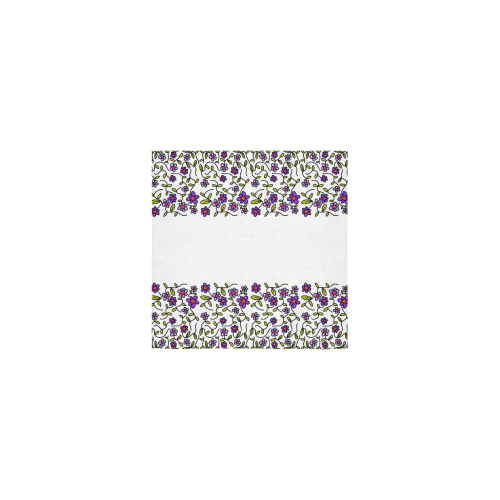 Floral Square Towel 13“x13”