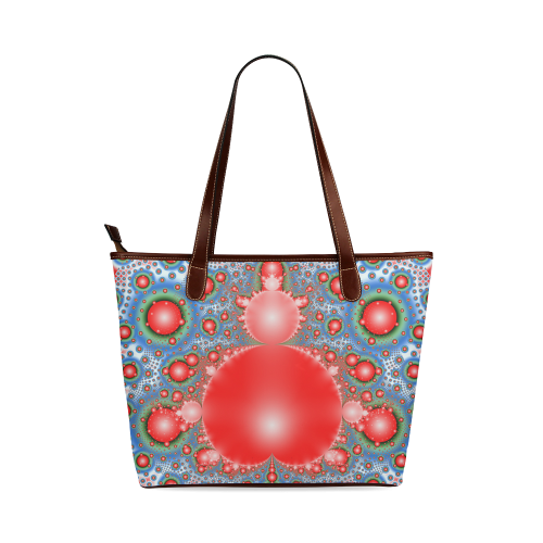 Polka dot - Dot Fractal - funny dots Shoulder Tote Bag (Model 1646)