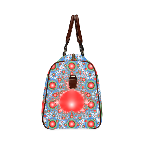 Polka dot - Dot Fractal - funny dots Waterproof Travel Bag/Small (Model 1639)