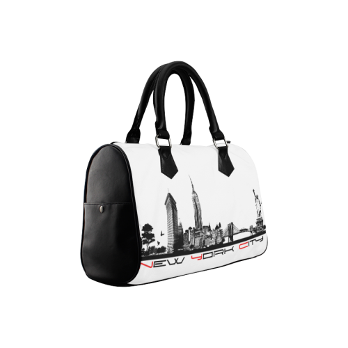 New York City skyline 6 Boston Handbag (Model 1621)