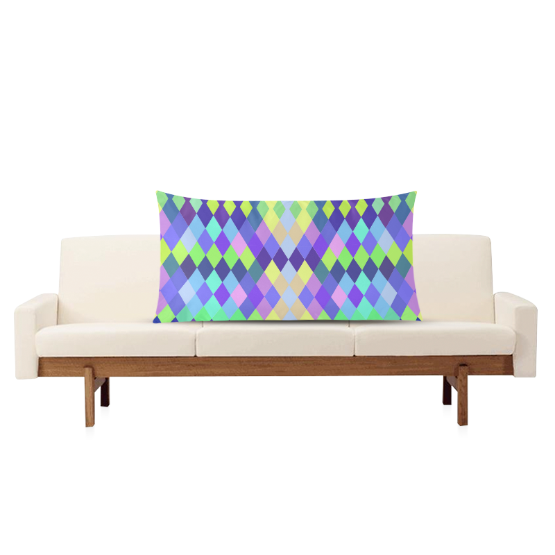 Abstract Rectangle Pillow Case 20"x36"(Twin Sides)