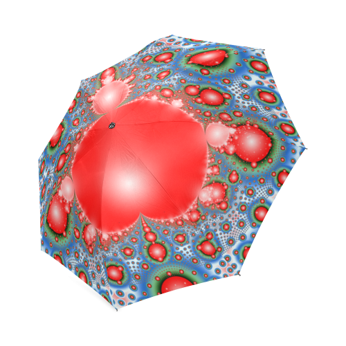Polka dot - Dot Fractal - funny dots Foldable Umbrella (Model U01)