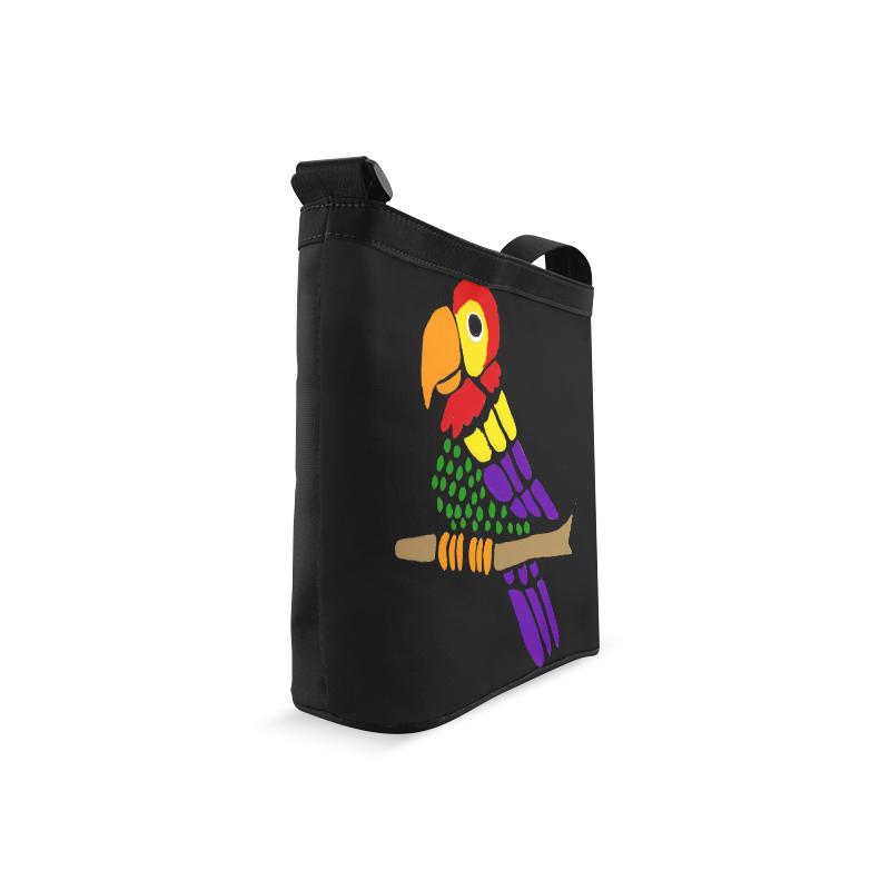 Fun Colorful Parrot Art Crossbody Bags (Model 1613)