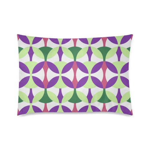Seventies Custom Zippered Pillow Case 20"x30"(Twin Sides)