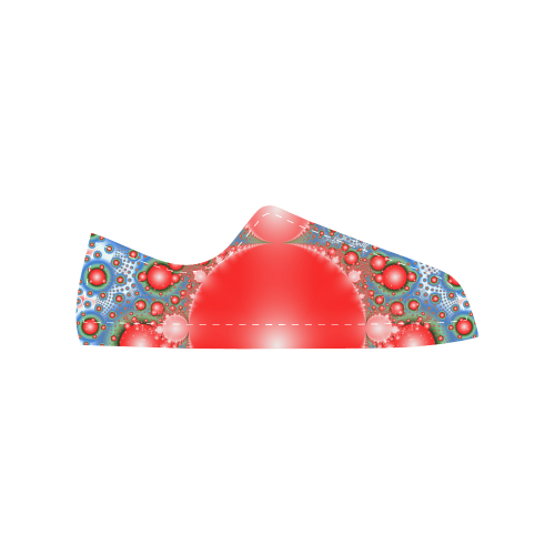 Polka dot - Dot Fractal - funny dots Men's Classic Canvas Shoes/Large Size (Model 018)