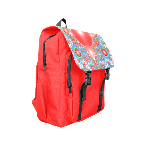 Polka dot - Dot Fractal - funny dots Casual Shoulders Backpack (Model 1623)