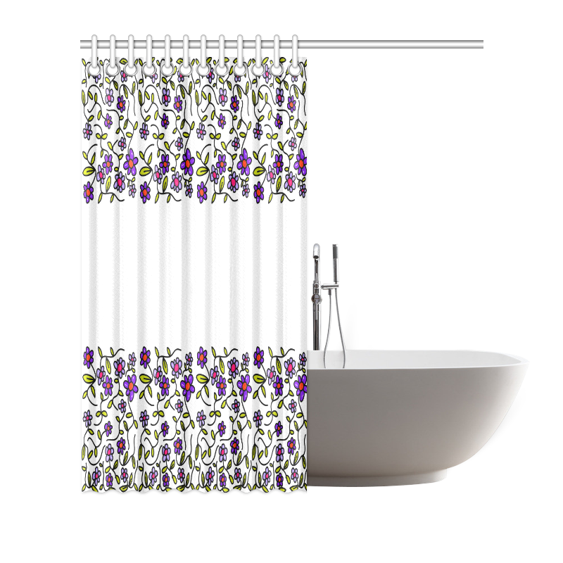 Floral Shower Curtain 72"x72"