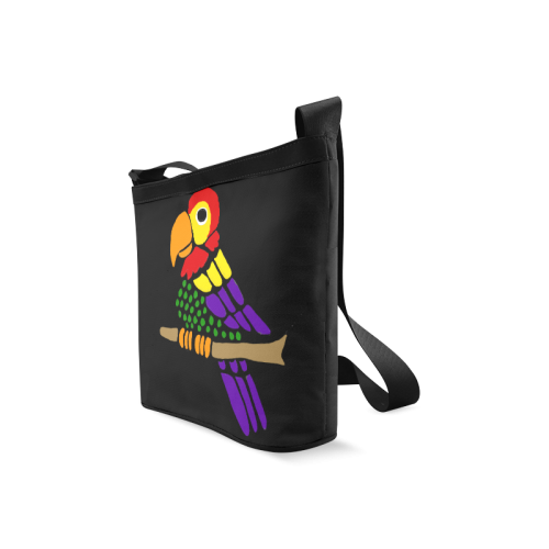 Fun Colorful Parrot Art Crossbody Bags (Model 1613)