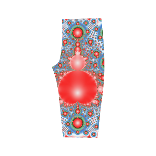 Polka dot - Dot Fractal - funny dots Hestia Cropped Leggings (Model L03)