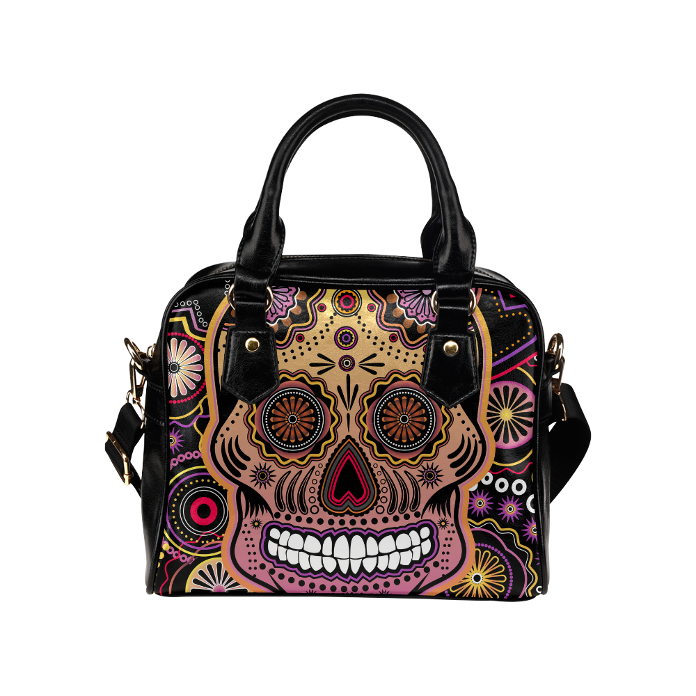 candy sugar skull Shoulder Handbag (Model 1634)