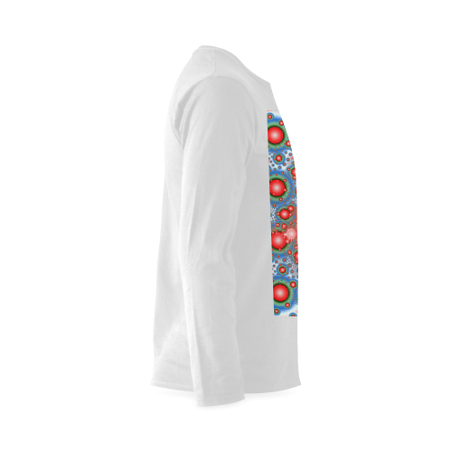Polka dot - Dot Fractal - funny dots Sunny Men's T-shirt (long-sleeve) (Model T08)