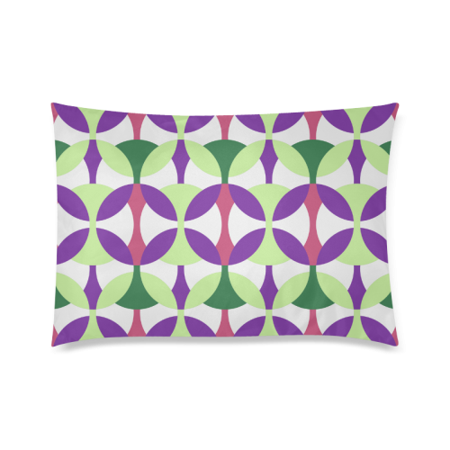 Seventies Custom Zippered Pillow Case 20"x30"(Twin Sides)