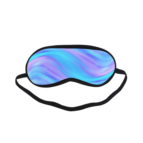 blue and pink feathers Sleeping Mask