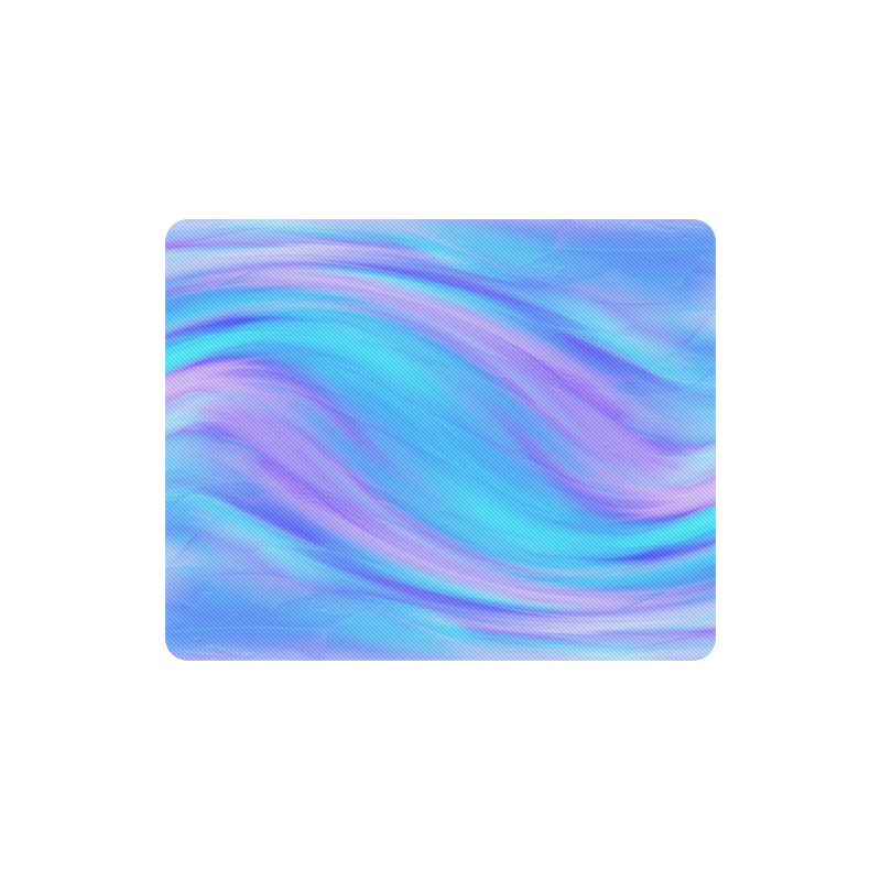 blue and pink feathers Rectangle Mousepad