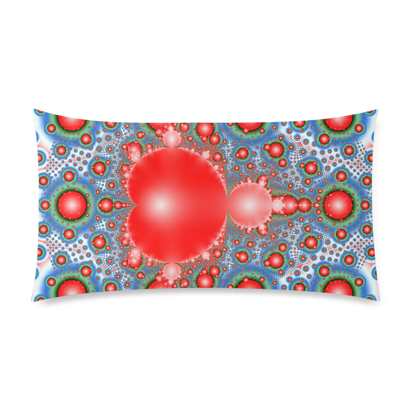 Polka dot - Dot Fractal - funny dots Custom Rectangle Pillow Case 20"x36" (one side)