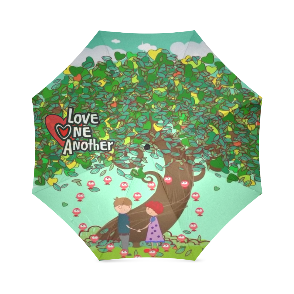 Love One Another Umbrella Foldable Umbrella (Model U01)