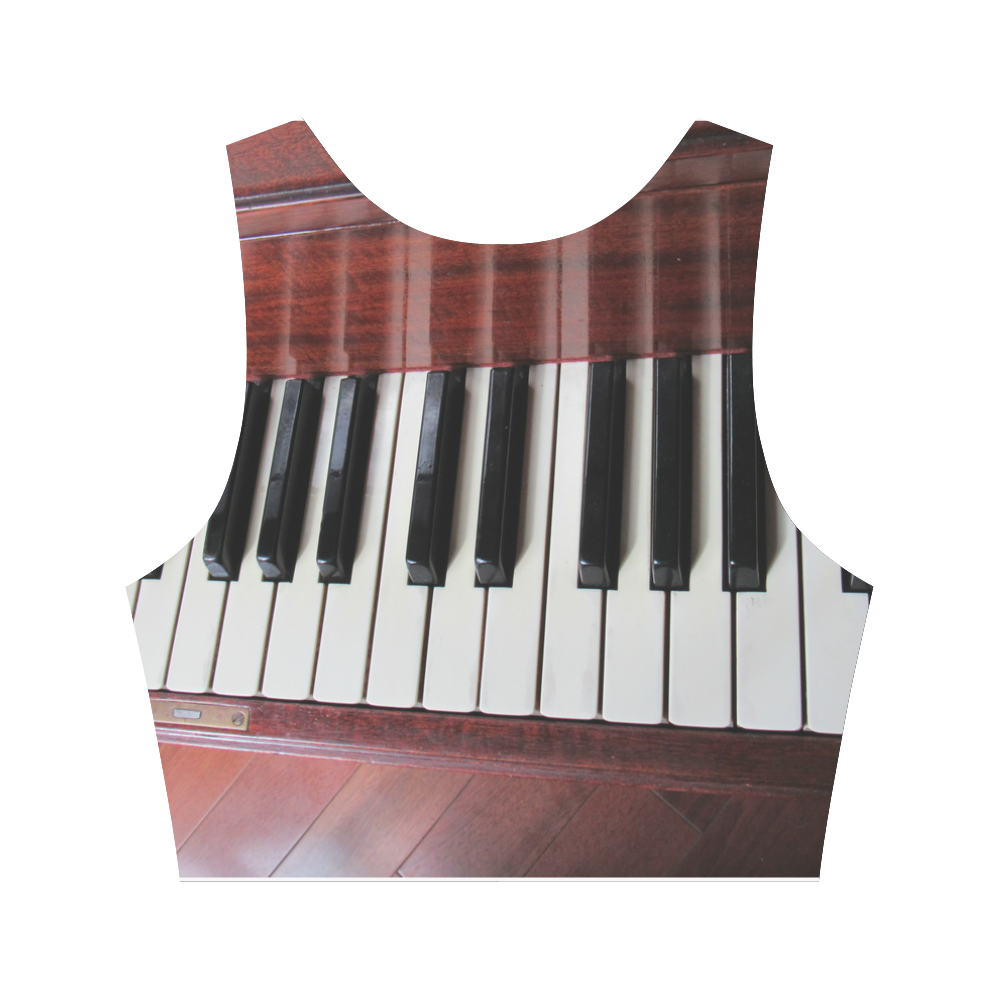 Piano 2 by Martina Webster Women's Crop Top (Model T42)