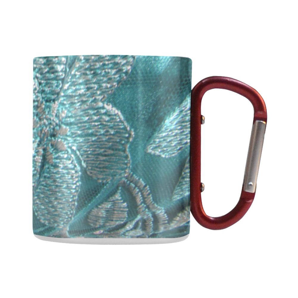 Sllver on green embroidery Classic Insulated Mug(10.3OZ)