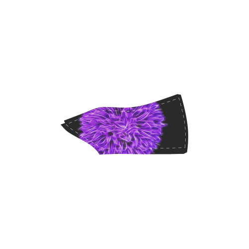 Lilac Chrysanthemum Topaz Women's Unusual Slip-on Canvas Shoes (Model 019)