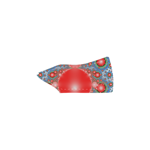 Polka dot - Dot Fractal - funny dots Women's Unusual Slip-on Canvas Shoes (Model 019)