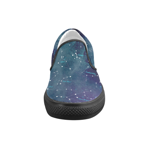 Constellations Men's Slip-on Canvas Shoes (Model 019)