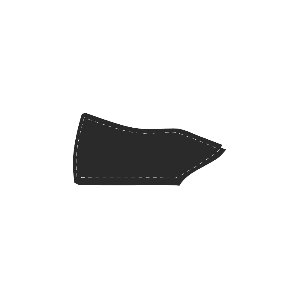 Crazy Spiral Black Stripes Men's Slip-on Canvas Shoes (Model 019)