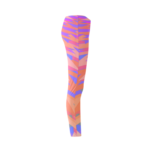 3-D Pastel Chevrons Cassandra Women's Leggings (Model L01)