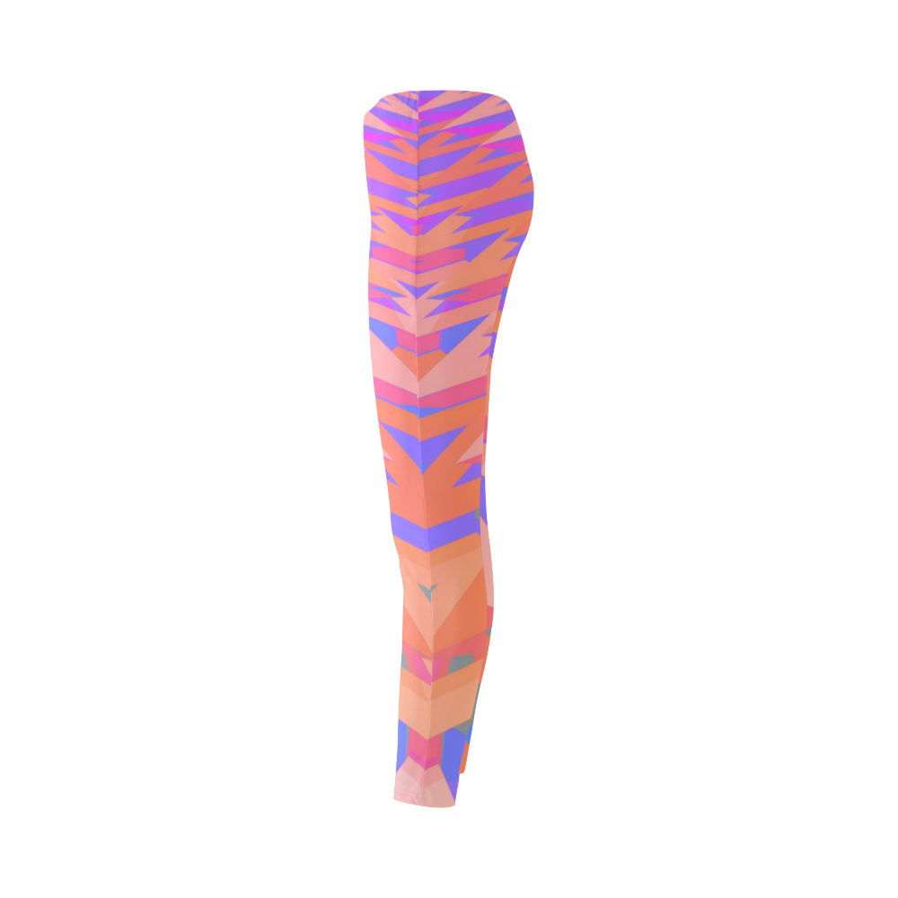 3-D Pastel Chevrons Cassandra Women's Leggings (Model L01)