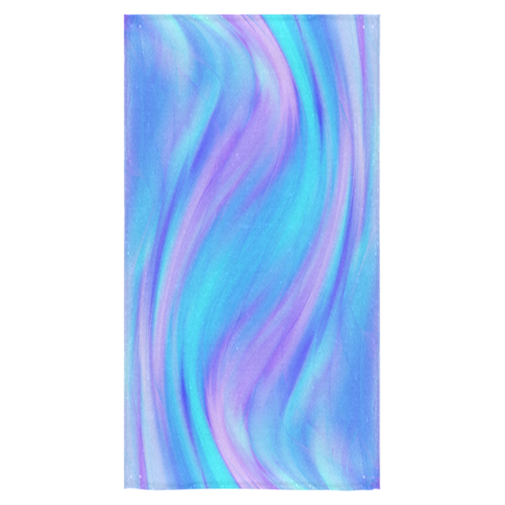 blue and pink feathers Bath Towel 30"x56"