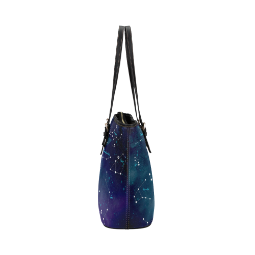 Constellations Leather Tote Bag/Small (Model 1651)