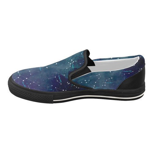 Constellations Women's Slip-on Canvas Shoes (Model 019)