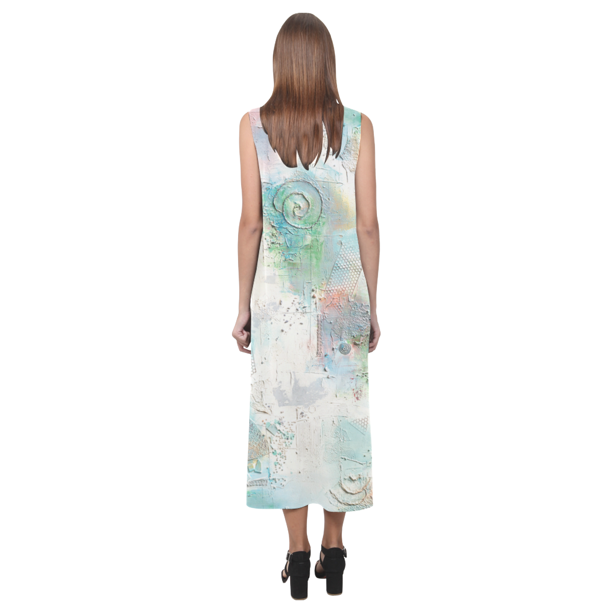 "BLACKCOMB"- SLEEVELESS DRESS Phaedra Sleeveless Open Fork Long Dress (Model D08)