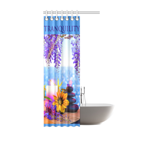 spa_conceptPURPLE shower curtain#2 Shower Curtain 36"x72"